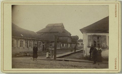 Karlin (Pinsk), the Great Synagogue on Karlin Square, photographed by K. Brandel, 1882–1884.