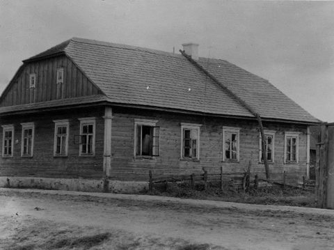Chomsk (Khomsk), a view of the town, photographed by S. Bochnig in 1929.