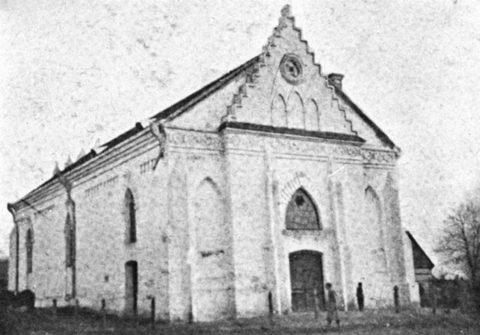 The masonry synagogue of Chomsk, 1930s.