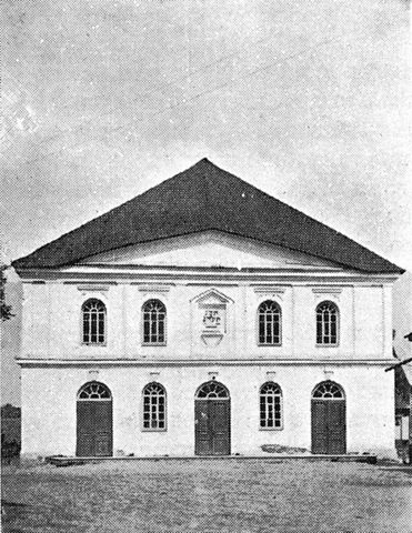 The Great Synagogue of Stolin, photograph before 1939 (from the Stolin memorial book)