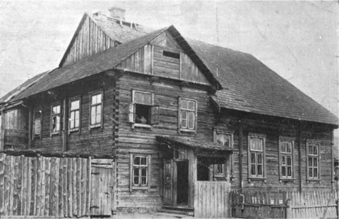 The synagogue of Baranovich before 1939, the town where R’ Chaim Chaikel Perlov studied in yeshiva.