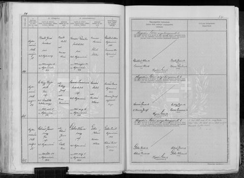 Hajdúnánás civil marriage register, 18 May 1926: Jenő Izsák marries Rozália Szender, daughter of Herman Szender and a sister of Szerén (Sarah Leah); they were first cousins — Jenő’